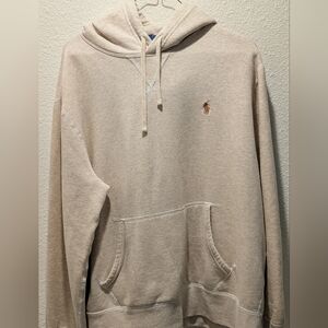Ralph Lauren Light Tan Hoodie In Excellent Condition. Men's Large.